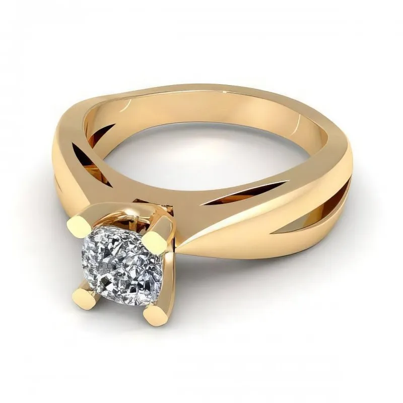 0.35-1.50 CT Cushion Cut Diamonds - Solitaire Ring
