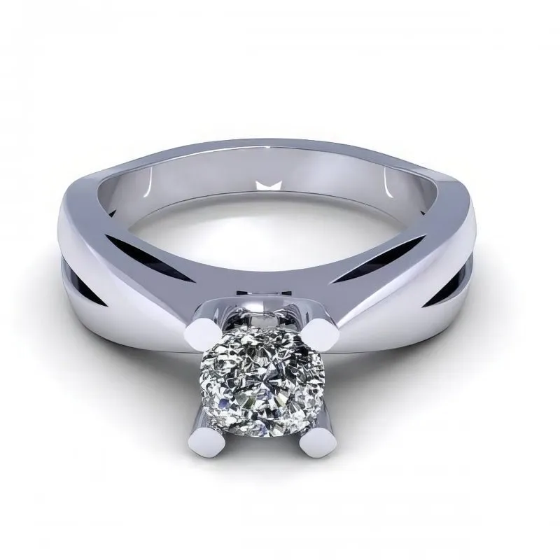 0.35-1.50 CT Cushion Cut Diamonds - Solitaire Ring