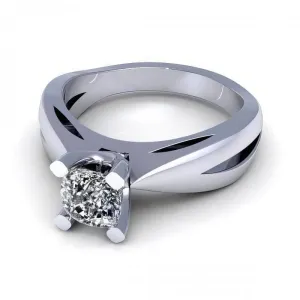 0.35-1.50 CT Cushion Cut Diamonds - Solitaire Ring
