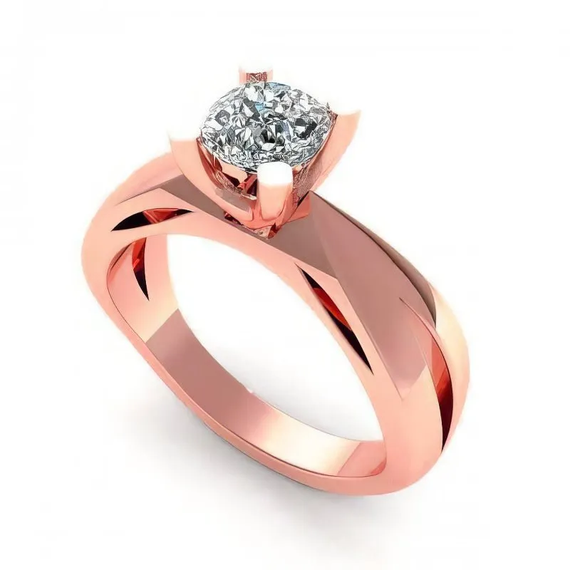 0.35-1.50 CT Cushion Cut Diamonds - Solitaire Ring