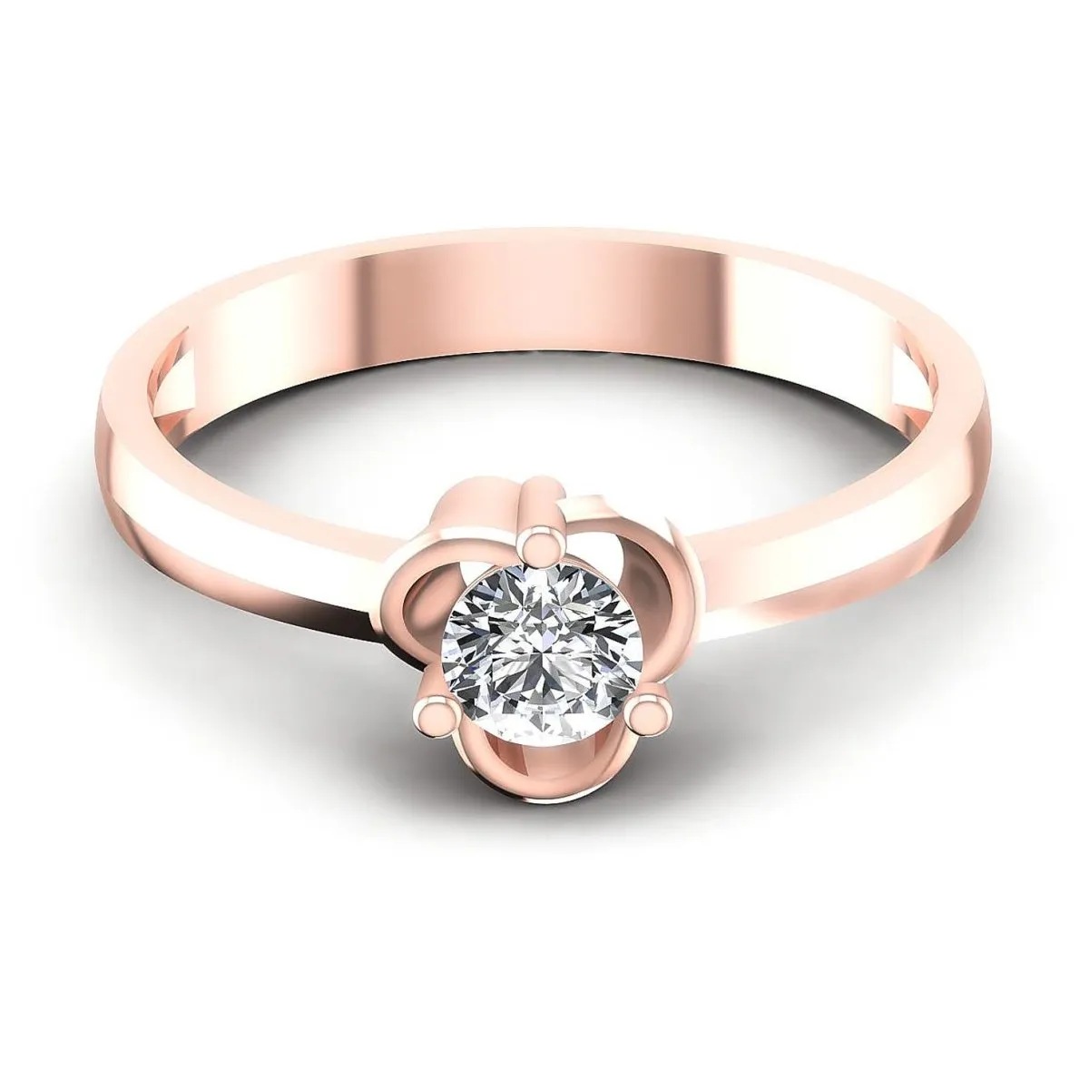 0.35-1.50 CT Round Cut Diamonds - Solitaire Ring