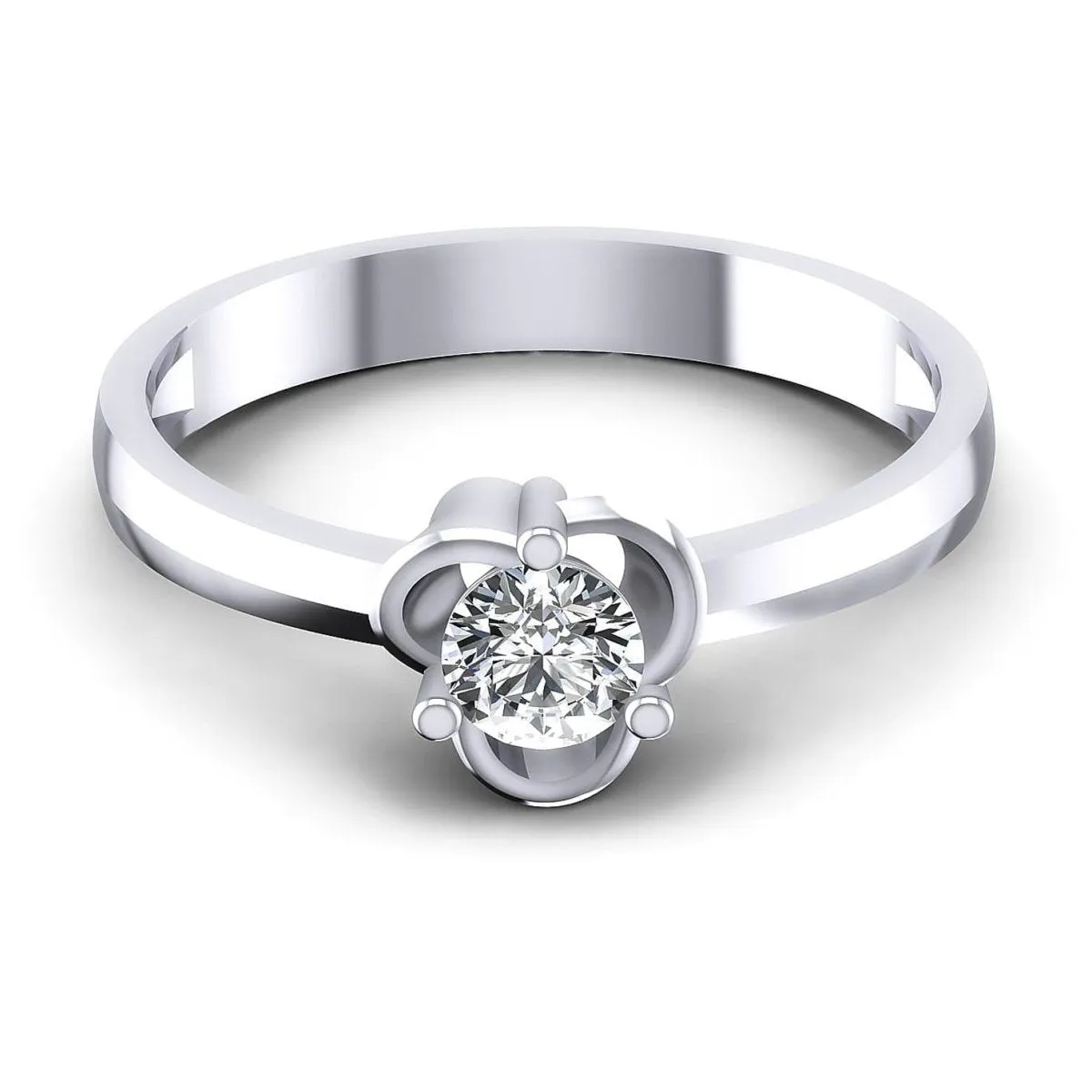 0.35-1.50 CT Round Cut Diamonds - Solitaire Ring