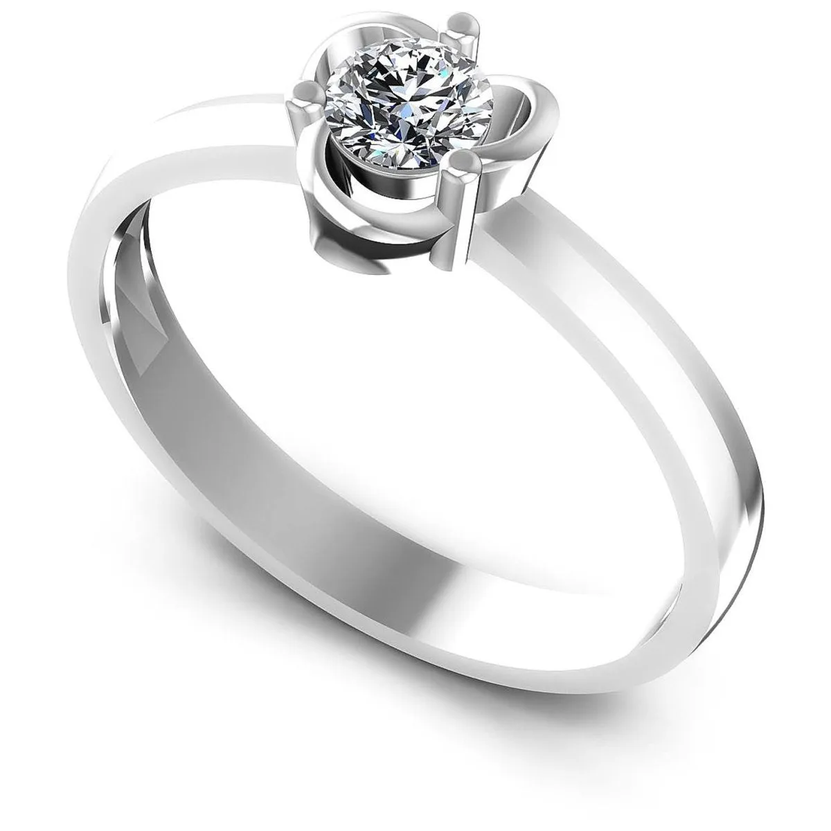 0.35-1.50 CT Round Cut Diamonds - Solitaire Ring