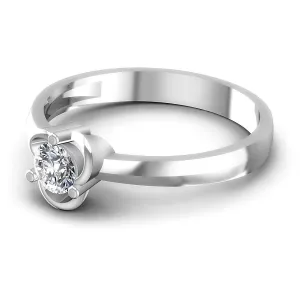 0.35-1.50 CT Round Cut Diamonds - Solitaire Ring