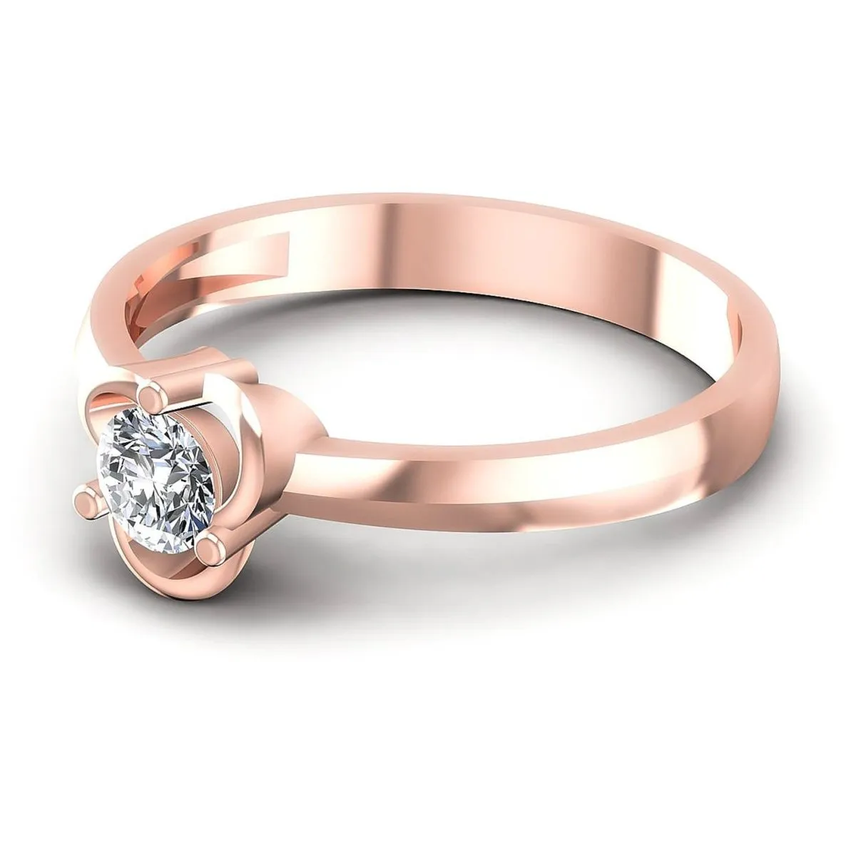 0.35-1.50 CT Round Cut Diamonds - Solitaire Ring