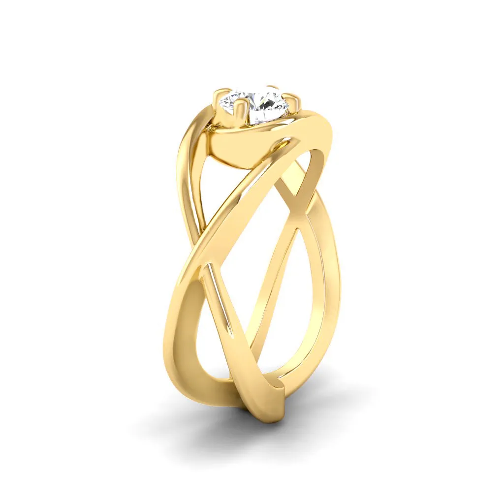 0.50-3.00 CT Round Cut Lab Grown Diamonds - Solitaire Ring