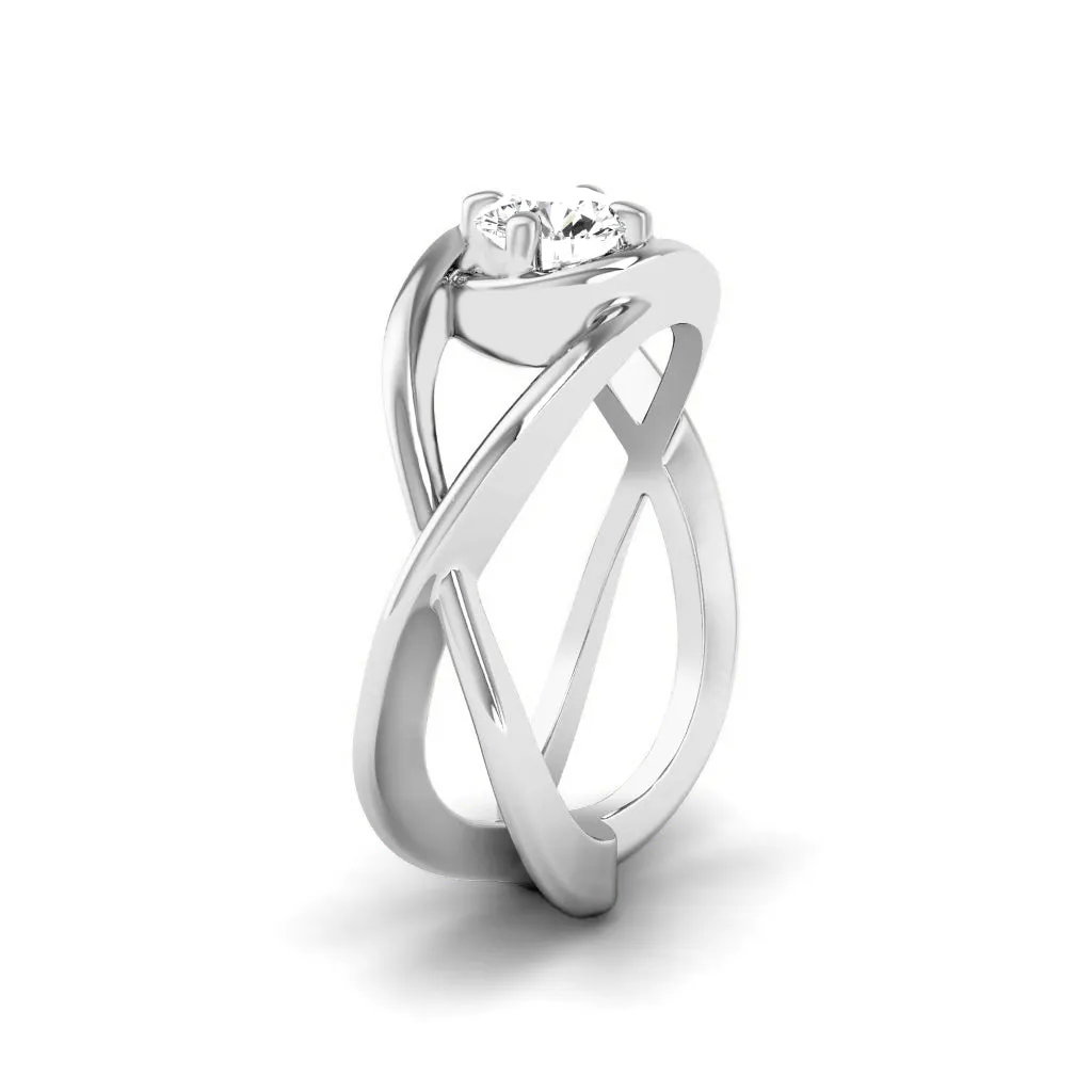 0.50-3.00 CT Round Cut Lab Grown Diamonds - Solitaire Ring
