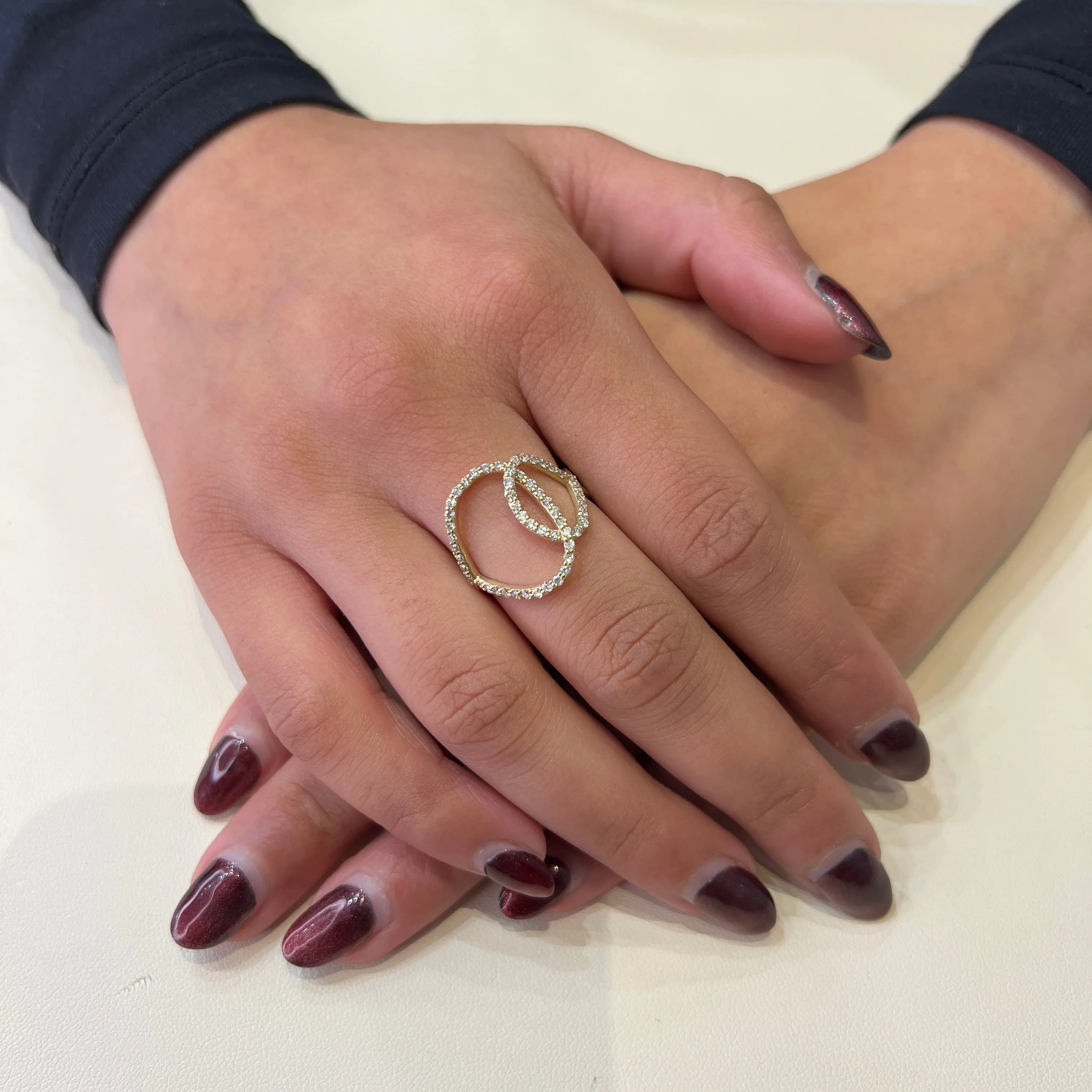 10K Gold (0.50ct) Contemporary Diamond Ring