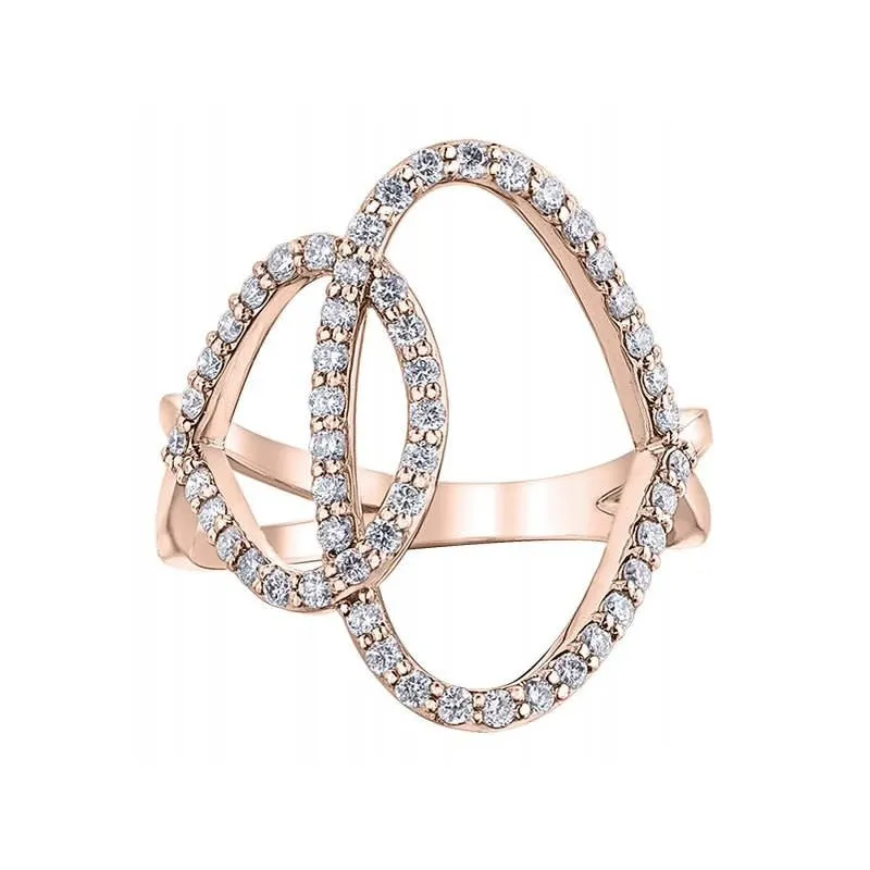 10K Gold (0.50ct) Contemporary Diamond Ring