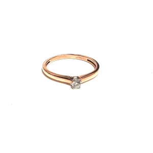 10K Rose Gold (0.08ct) Canadian Diamond Promise Ring