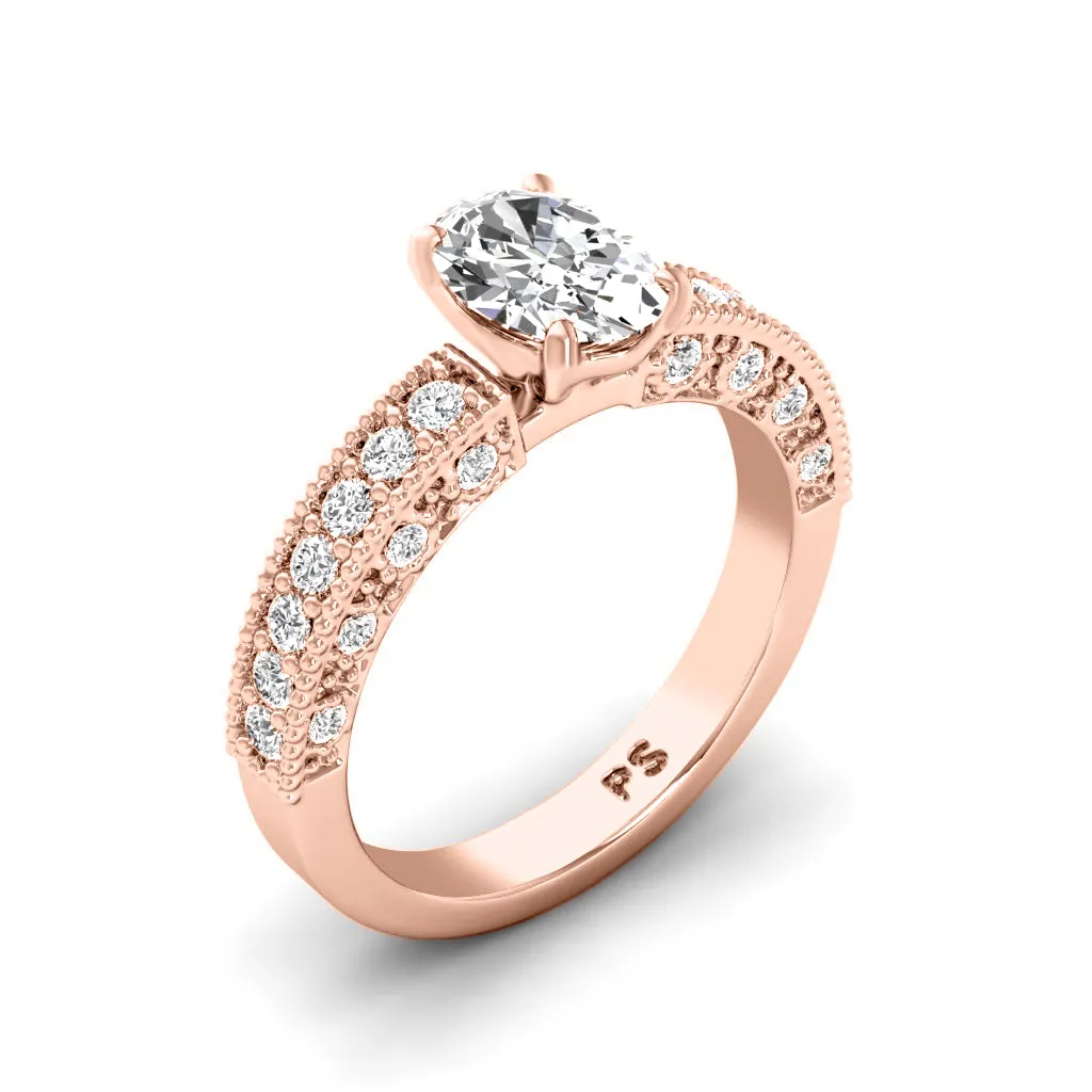 1.10-3.60 CT Round & Princess Cut Lab Grown Diamonds - Solitaire Ring