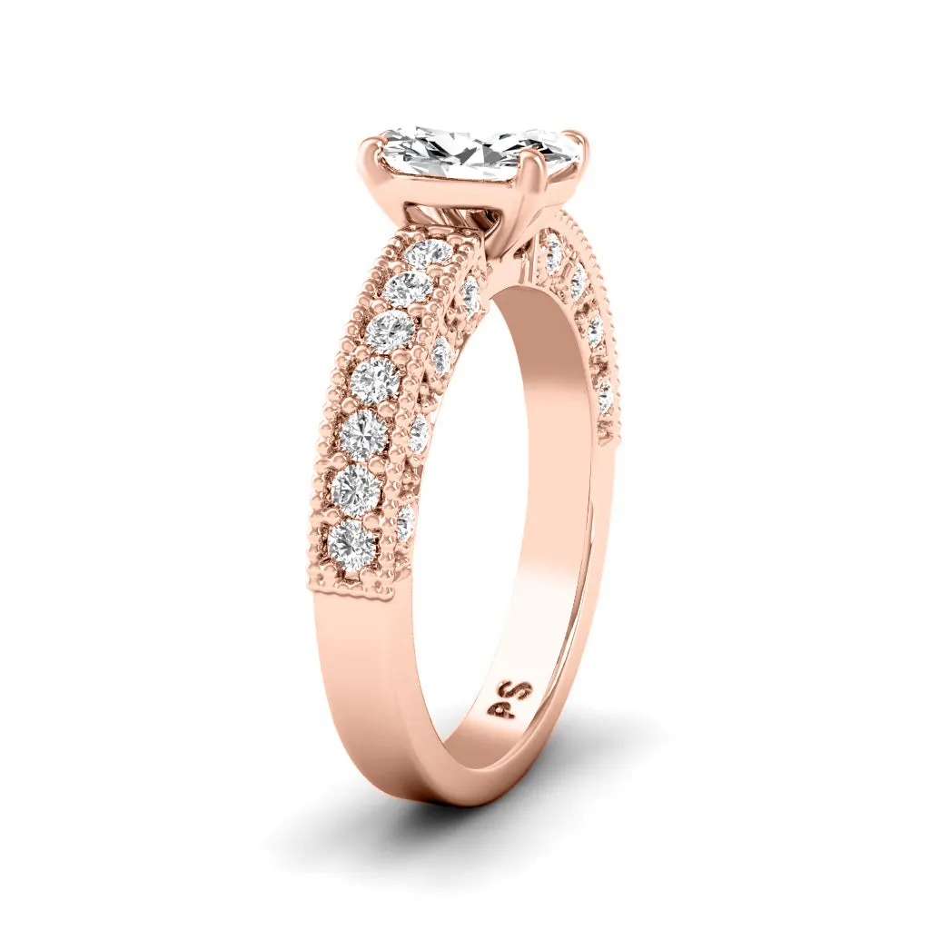 1.10-3.60 CT Round & Princess Cut Lab Grown Diamonds - Solitaire Ring