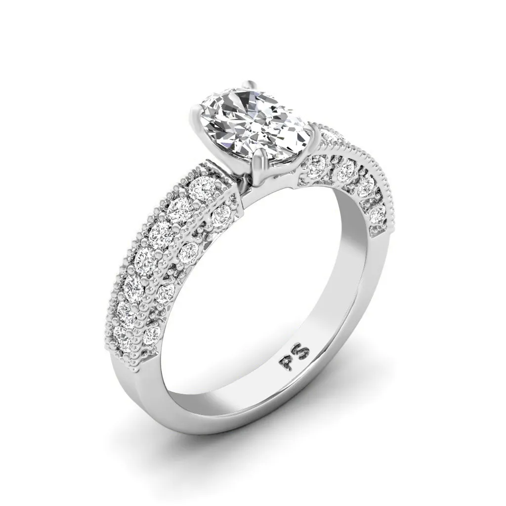 1.10-3.60 CT Round & Princess Cut Lab Grown Diamonds - Solitaire Ring