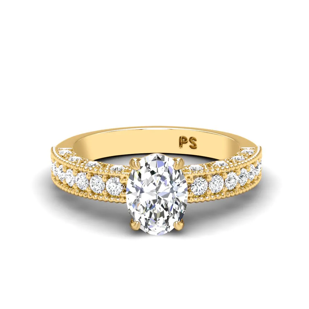 1.10-3.60 CT Round & Princess Cut Lab Grown Diamonds - Solitaire Ring