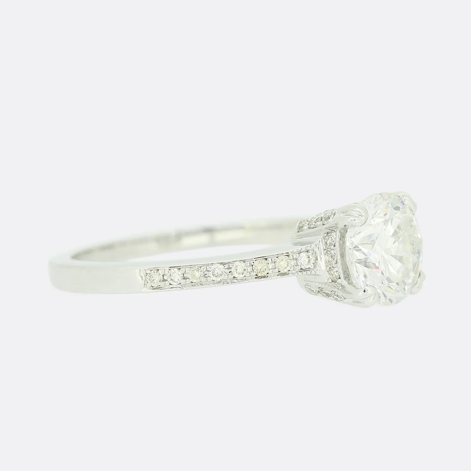 1.21 Carat Diamond Solitaire Engagement Ring