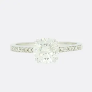 1.21 Carat Diamond Solitaire Engagement Ring