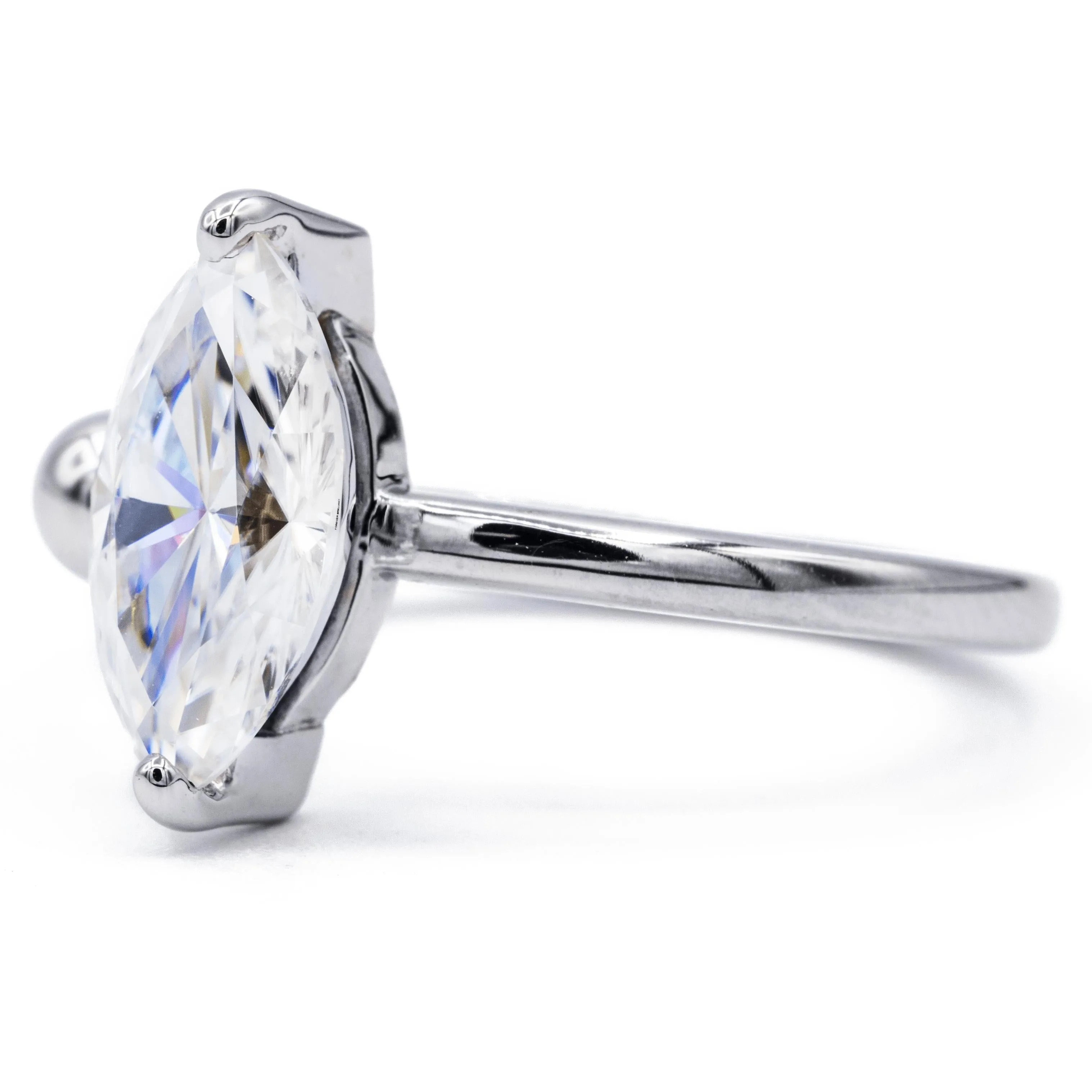 12x6mm Marquise Center Solitaire Detached Ring