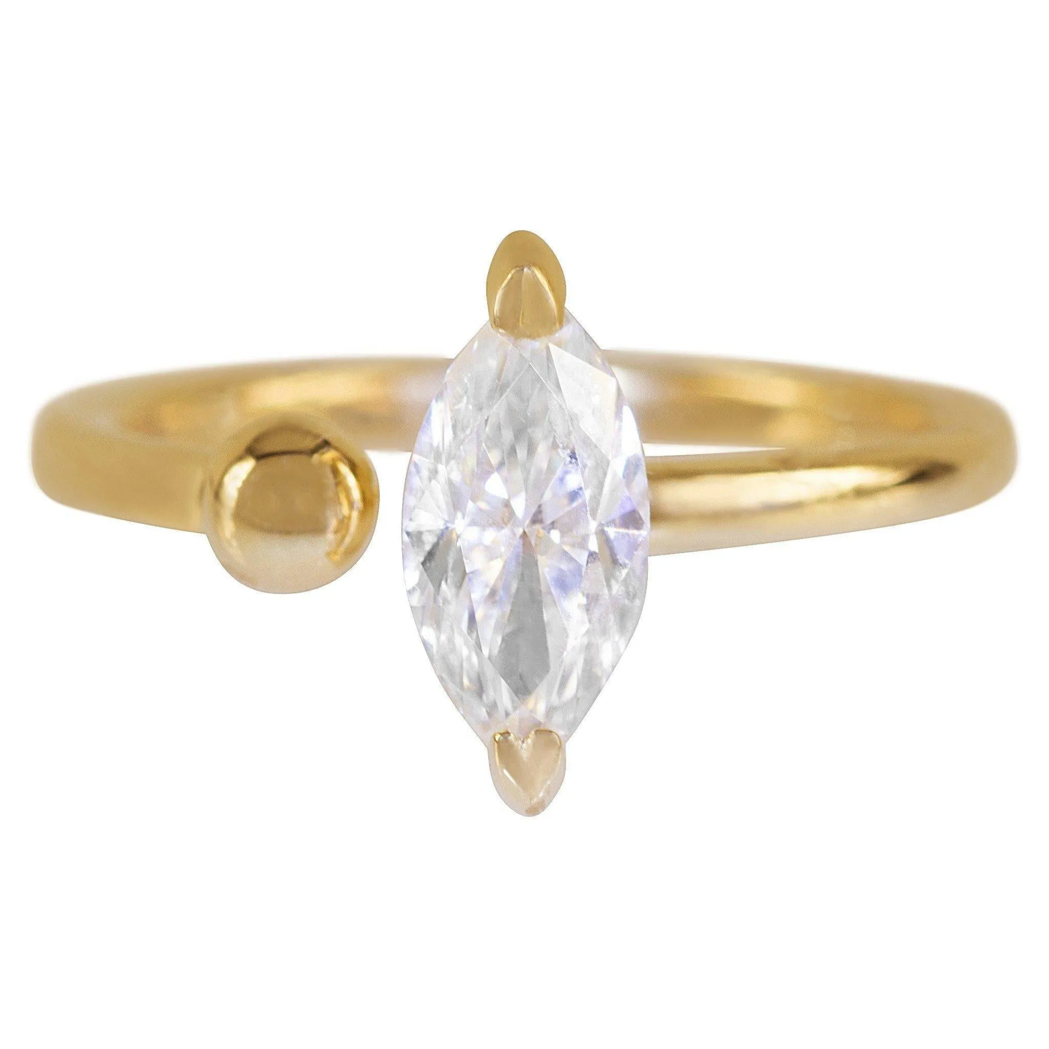 12x6mm Marquise Center Solitaire Detached Ring