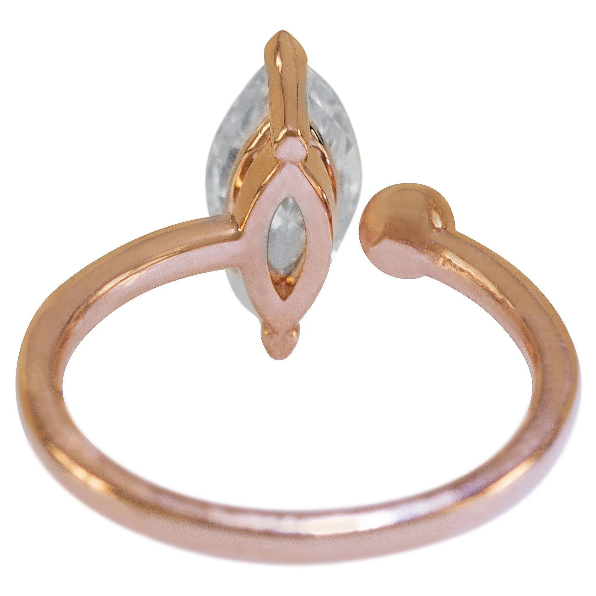 12x6mm Marquise Center Solitaire Detached Ring