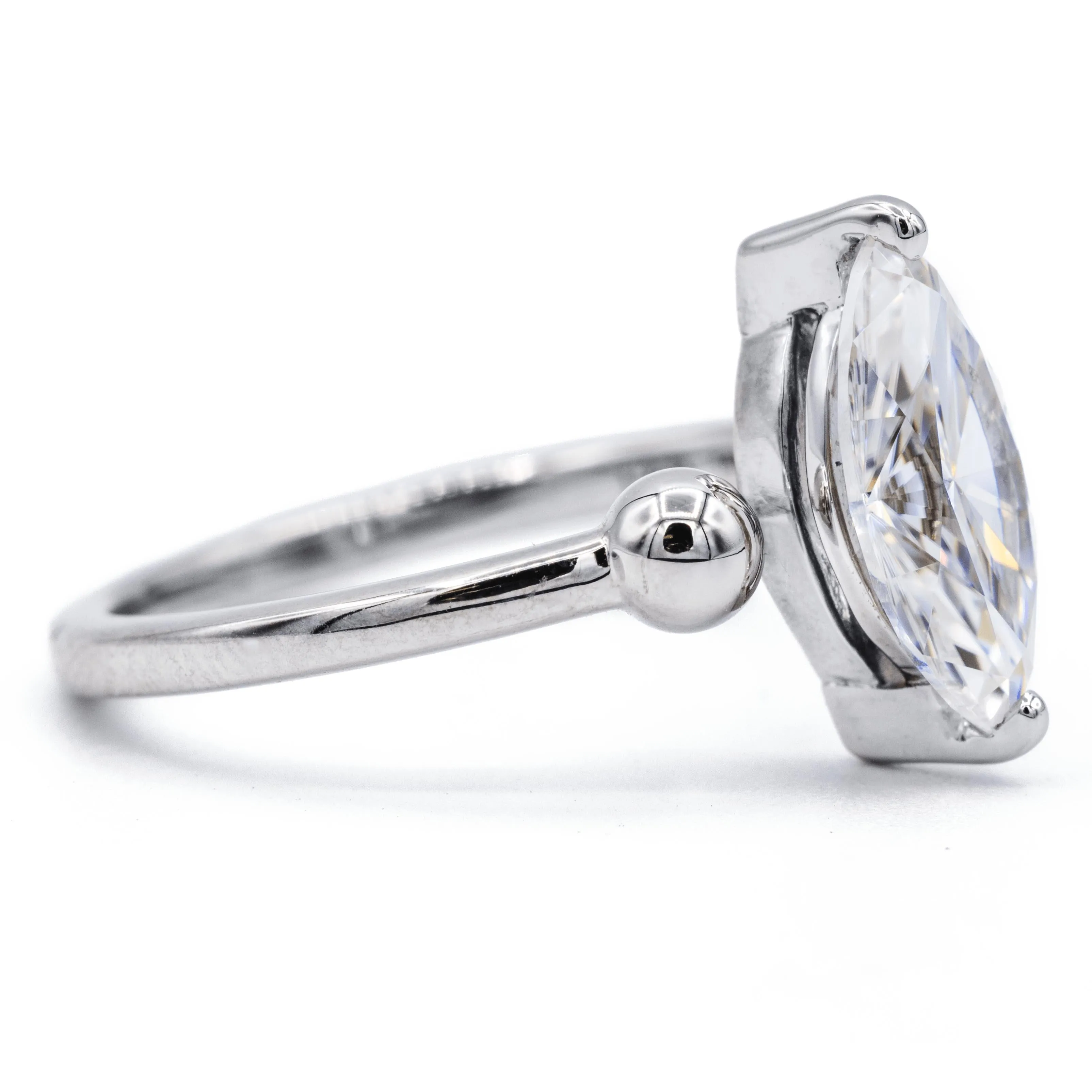12x6mm Marquise Center Solitaire Detached Ring