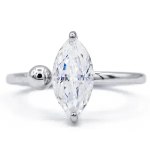 12x6mm Marquise Center Solitaire Detached Ring