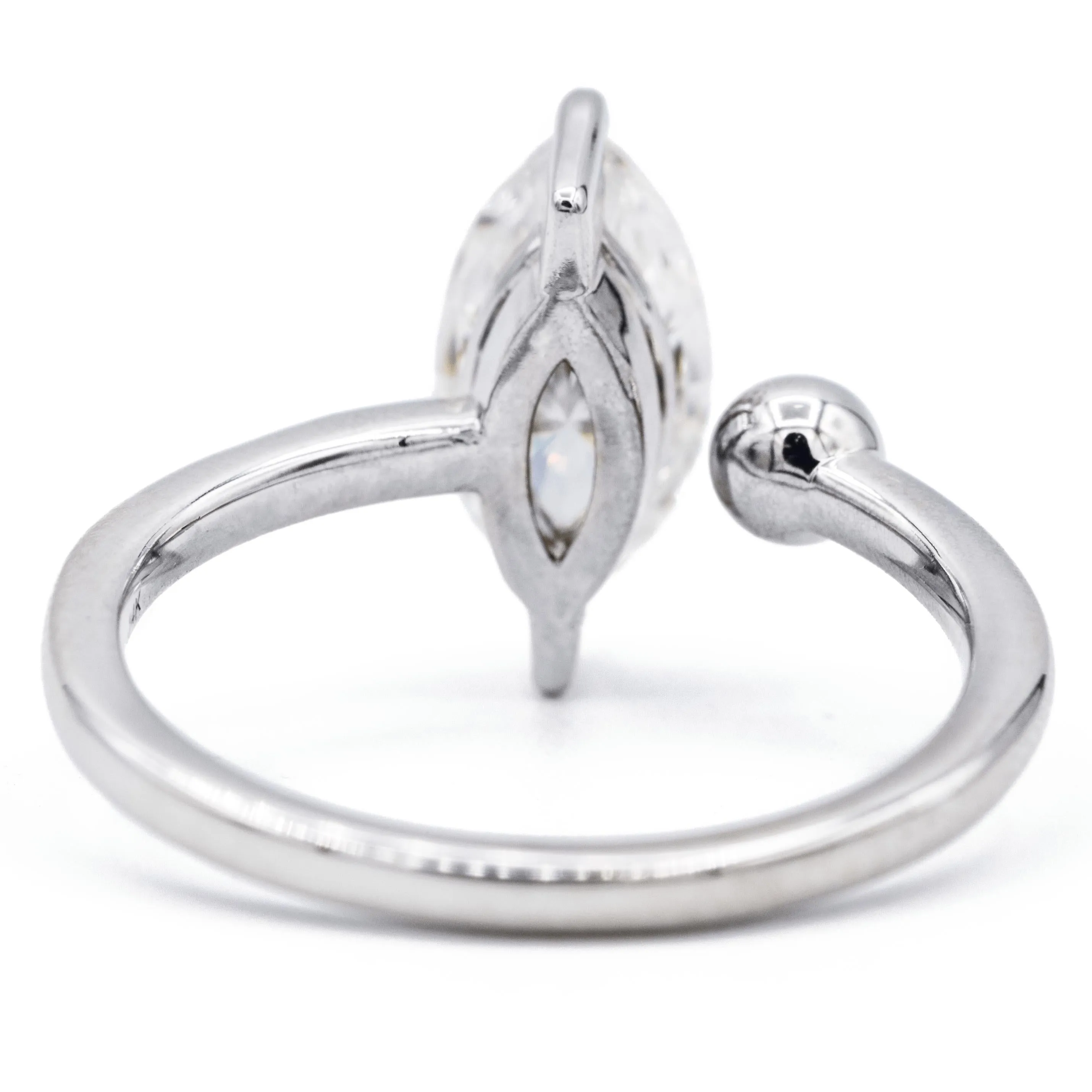 12x6mm Marquise Center Solitaire Detached Ring