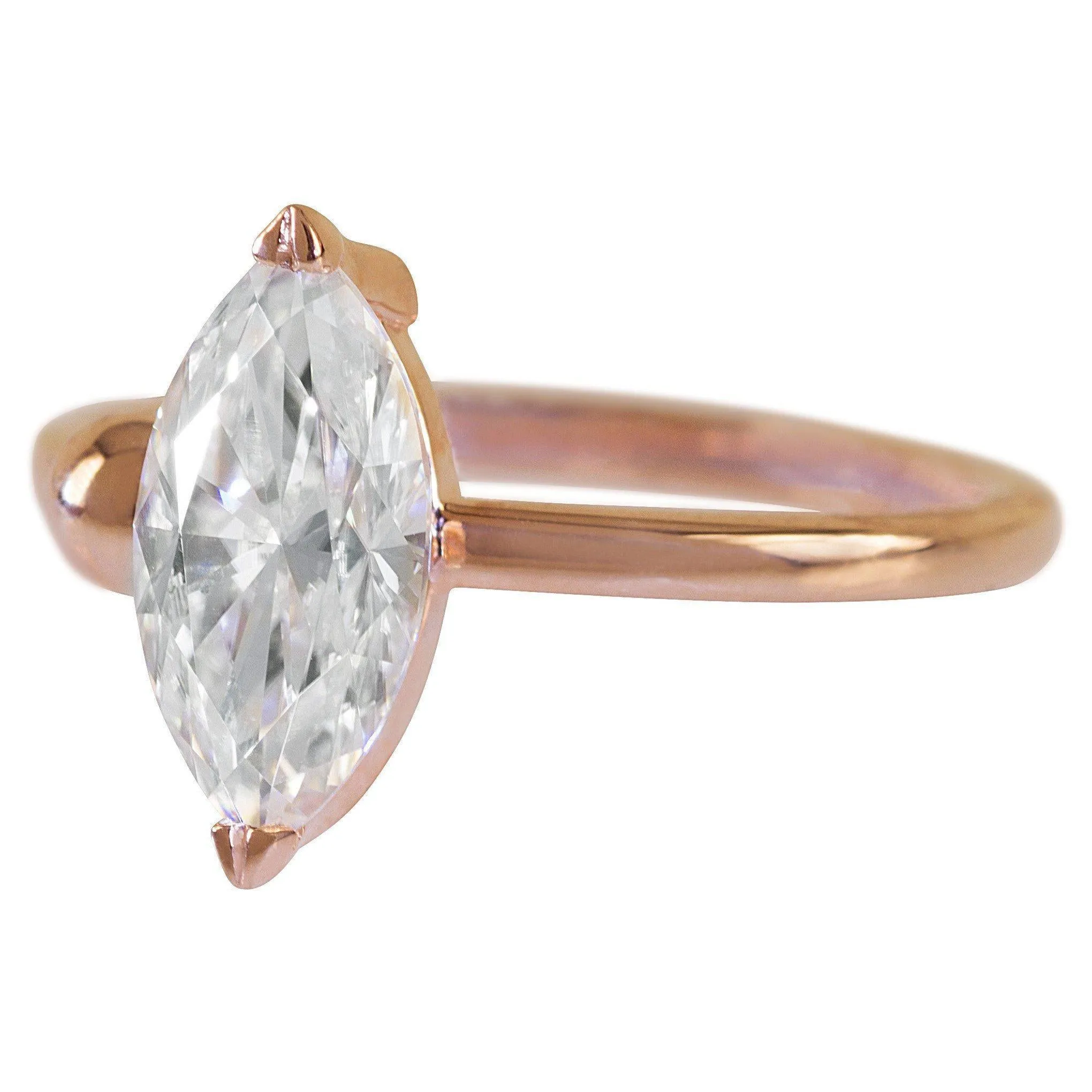 12x6mm Marquise Center Solitaire Detached Ring