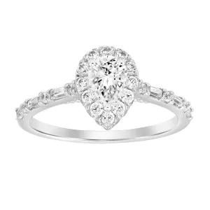 14K 1.20ct Diamond Solitaire Pear-Ring