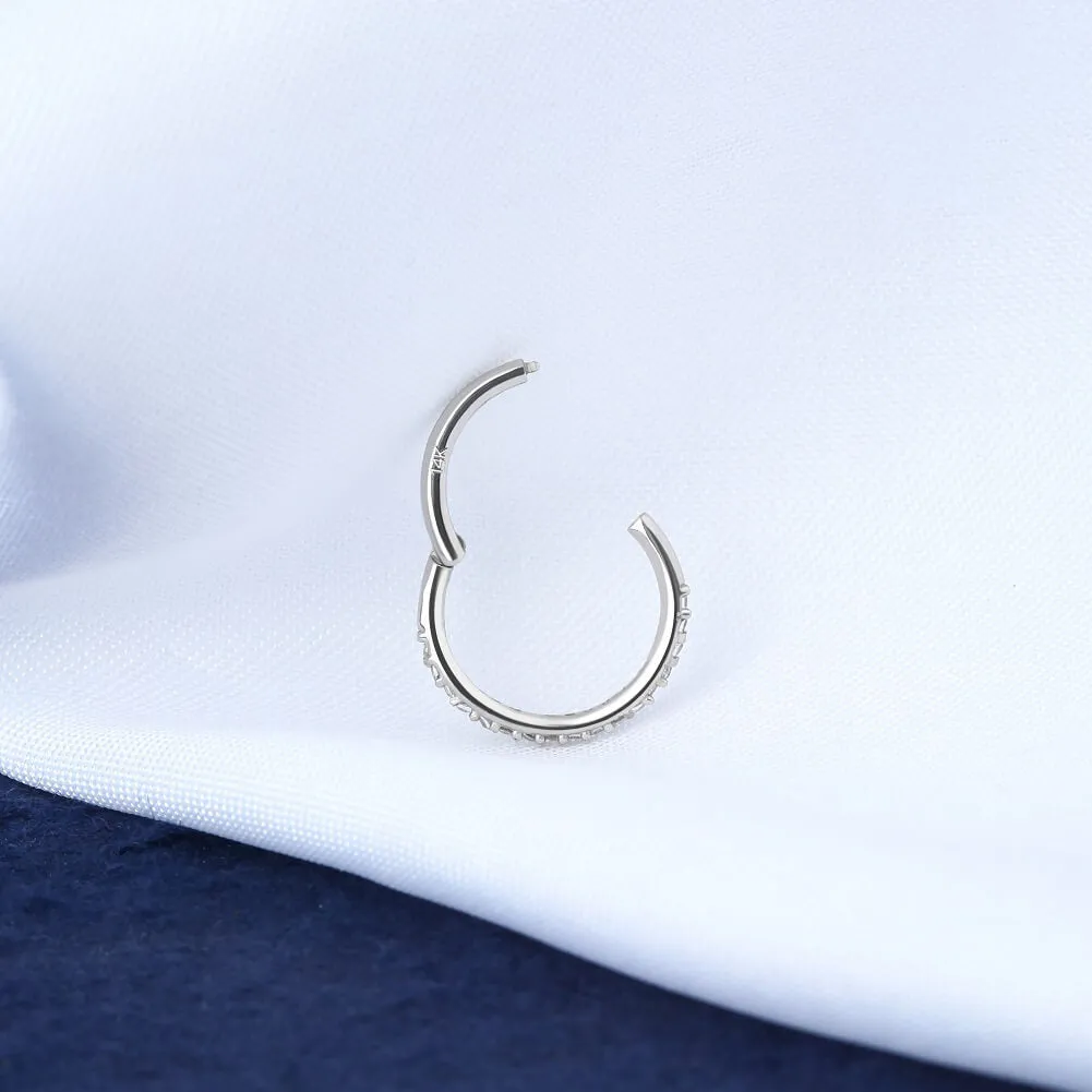 14K Gold 16G cartilage earrings White Gold Cartilage Earrings