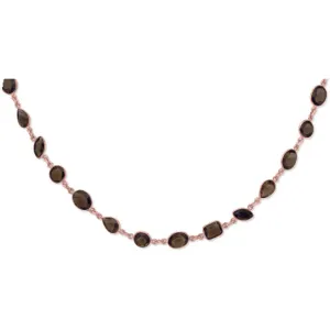 14k Gold Gemstone By The Yard Necklace (65.0.cts.tw)