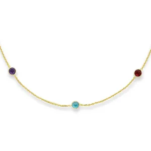 14K Gold Semi-Precious Necklace