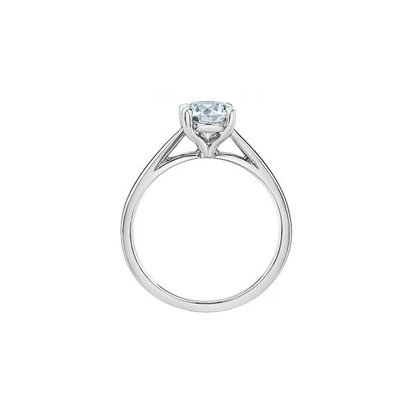 14K White Gold (0.50ct - 3.00ct) Lab Grown Diamond Solitare Engagement Ring
