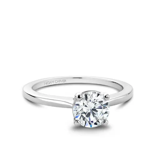 14K White Gold (0.50ct - 3.00ct) Lab Grown Diamond Solitare Engagement Ring