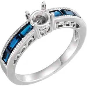 14k White Gold 1/10 CTW Diamond Band, Size 7