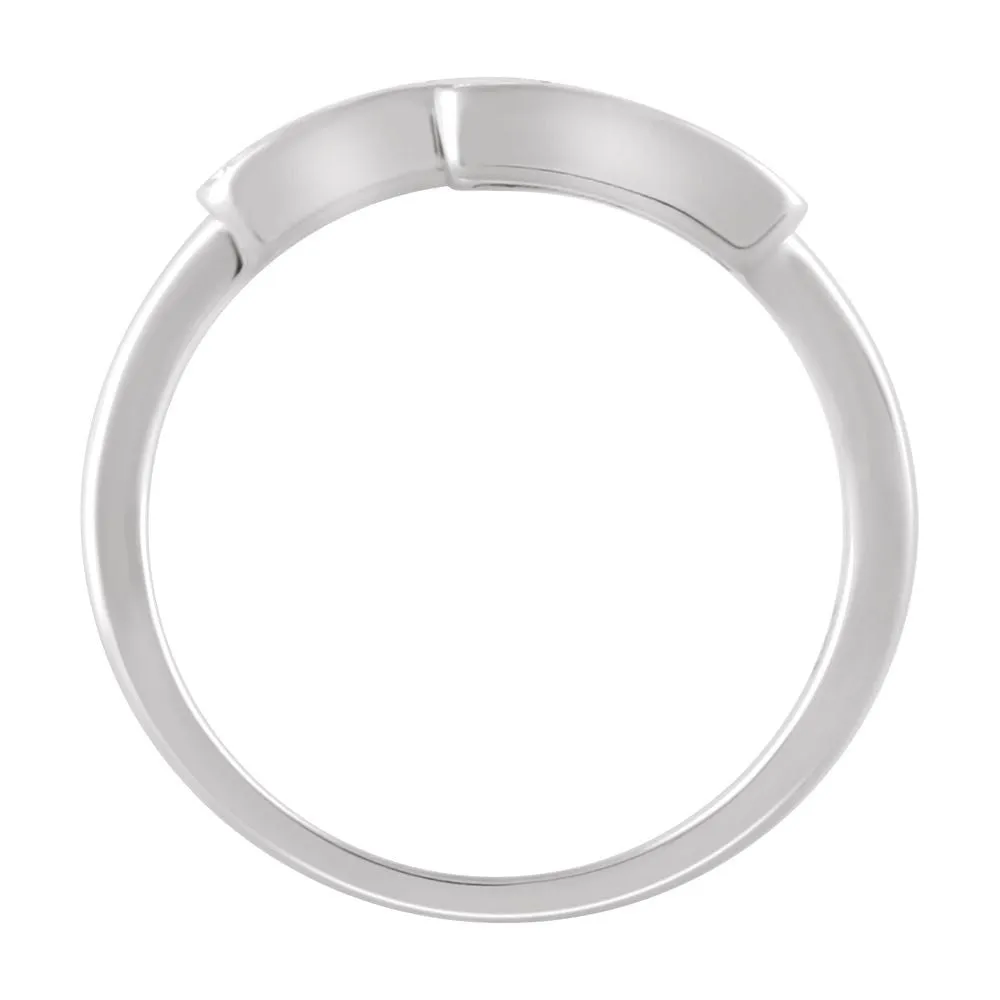 14k White Gold 1/10 CTW Diamond Ring