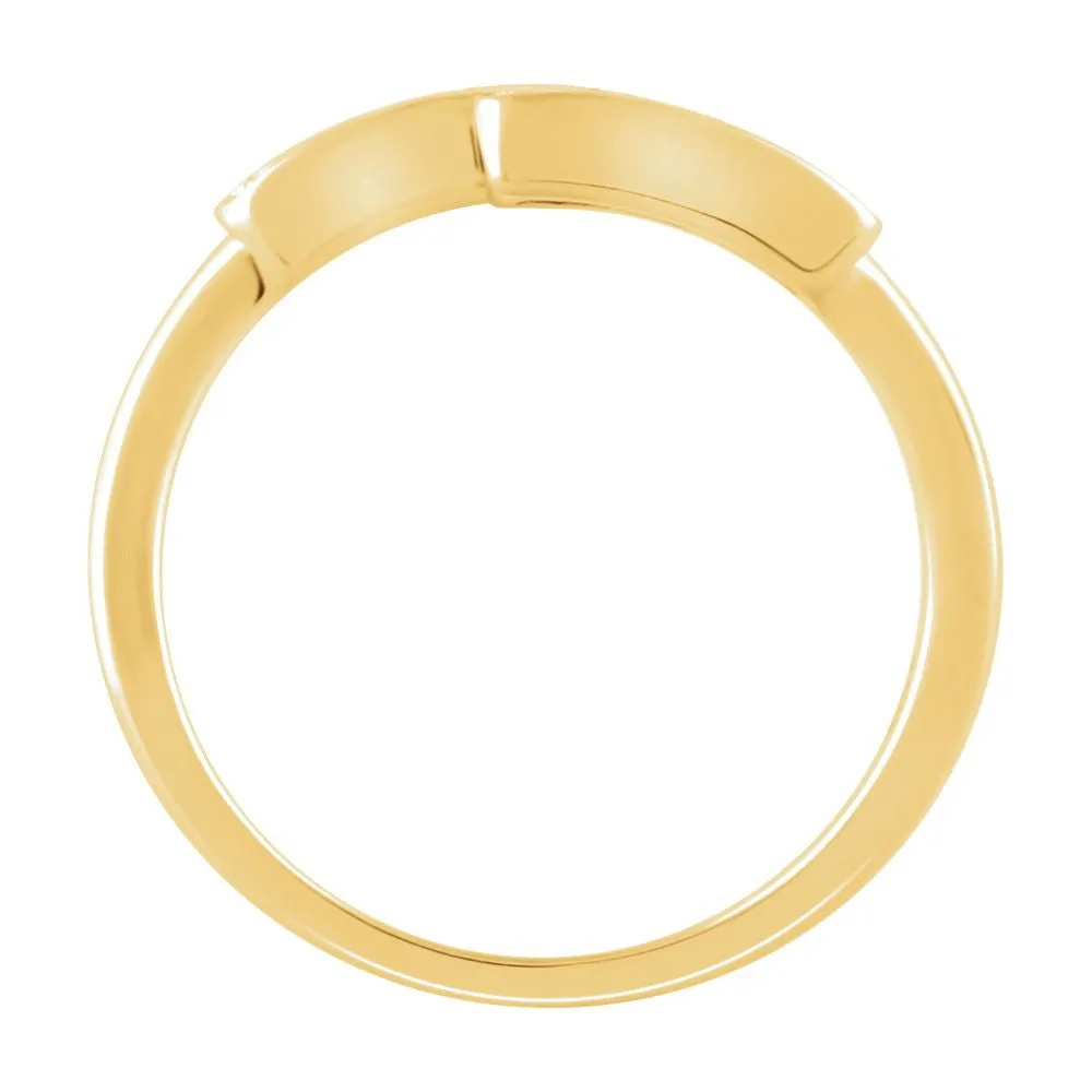 14k Yellow Gold 1/10 CTW Diamond Ring