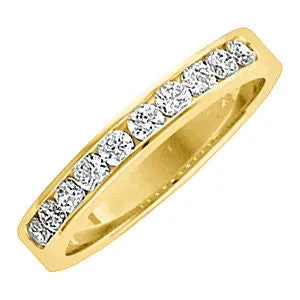 14k Yellow Gold Anniversary Band, Size 6