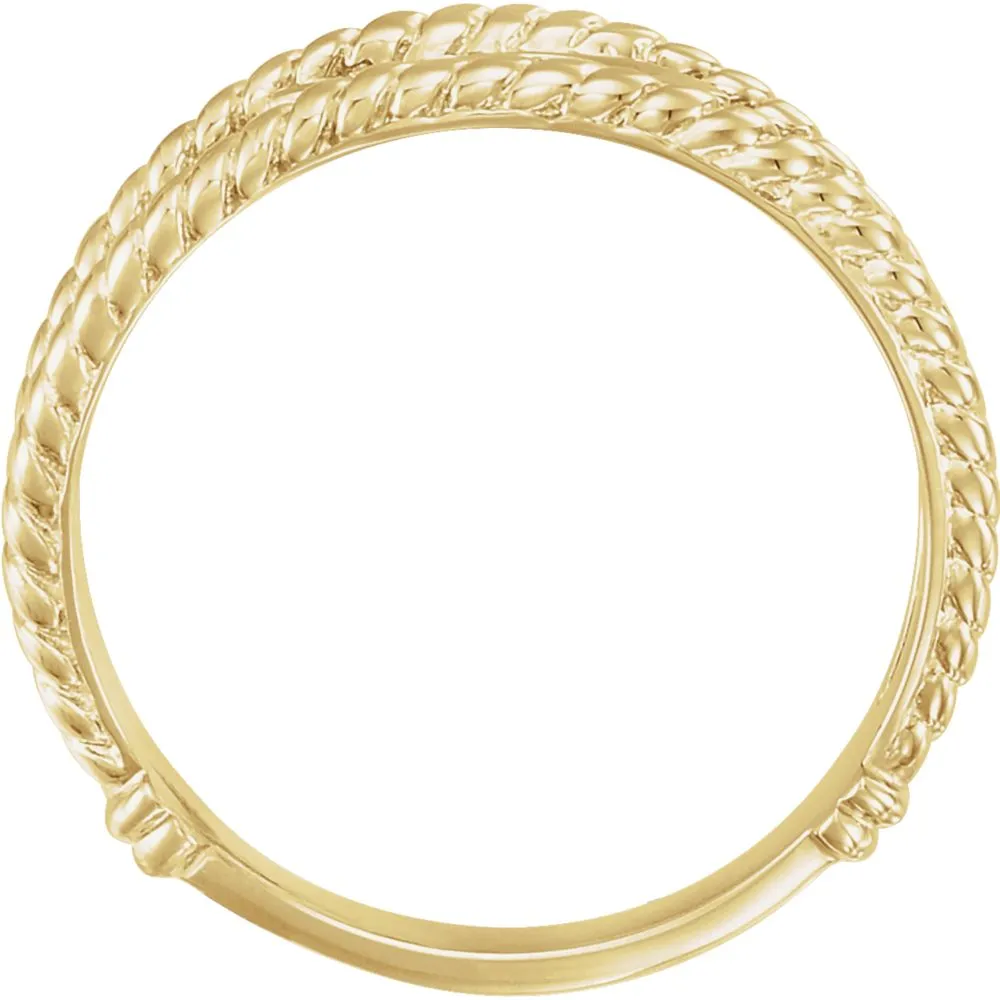 14k Yellow Gold Ichthus (Fish) Chastity Ring, Size 6