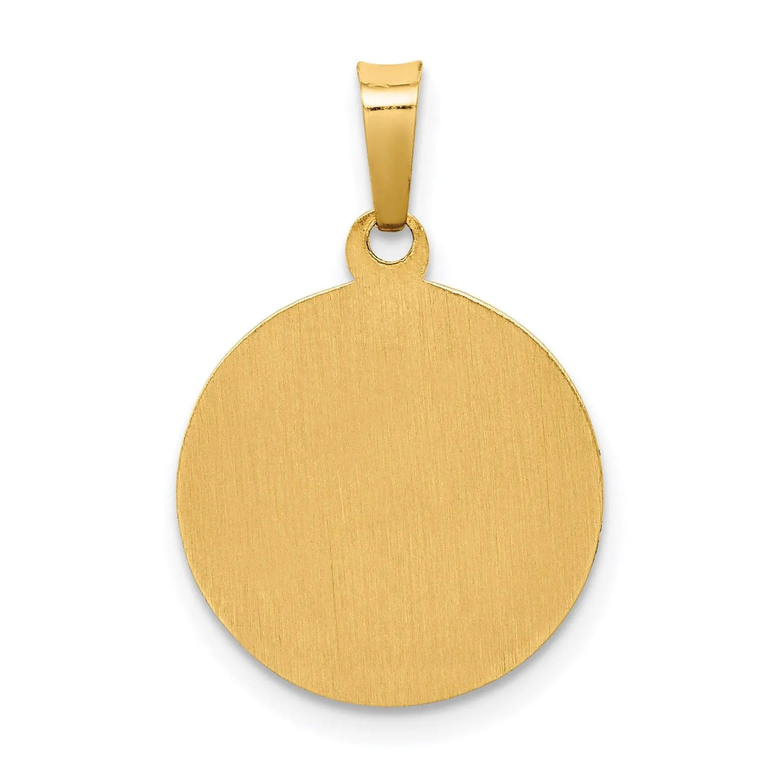 14k Yellow Gold Saint Francis Medal Pendant