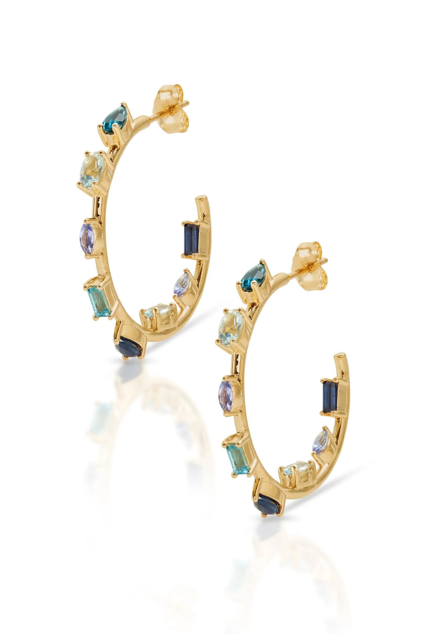 14KY Mini Goddess Hoops