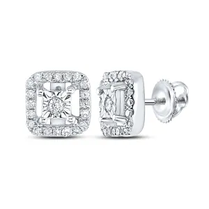 1/5CTW-DIA P3 GIFT SQUARE EARRINGS