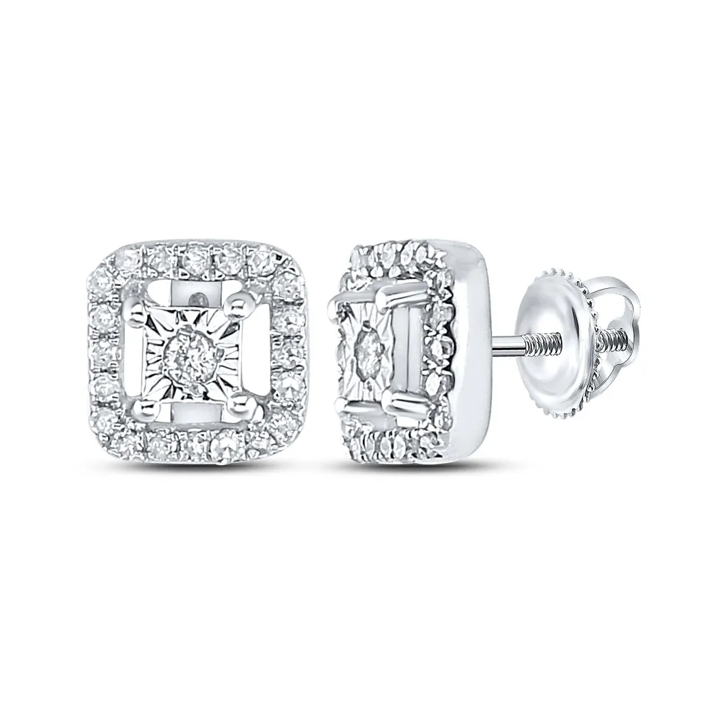 1/5CTW-DIA P3 GIFT SQUARE EARRINGS