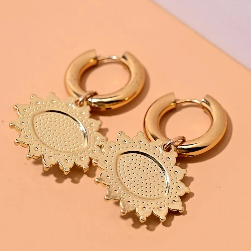18k Evil Eye Diamond Earrings