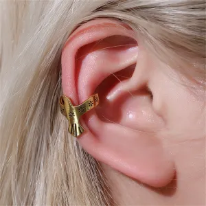 18K Gold-Plated Floral Pigeon Ear Cuff