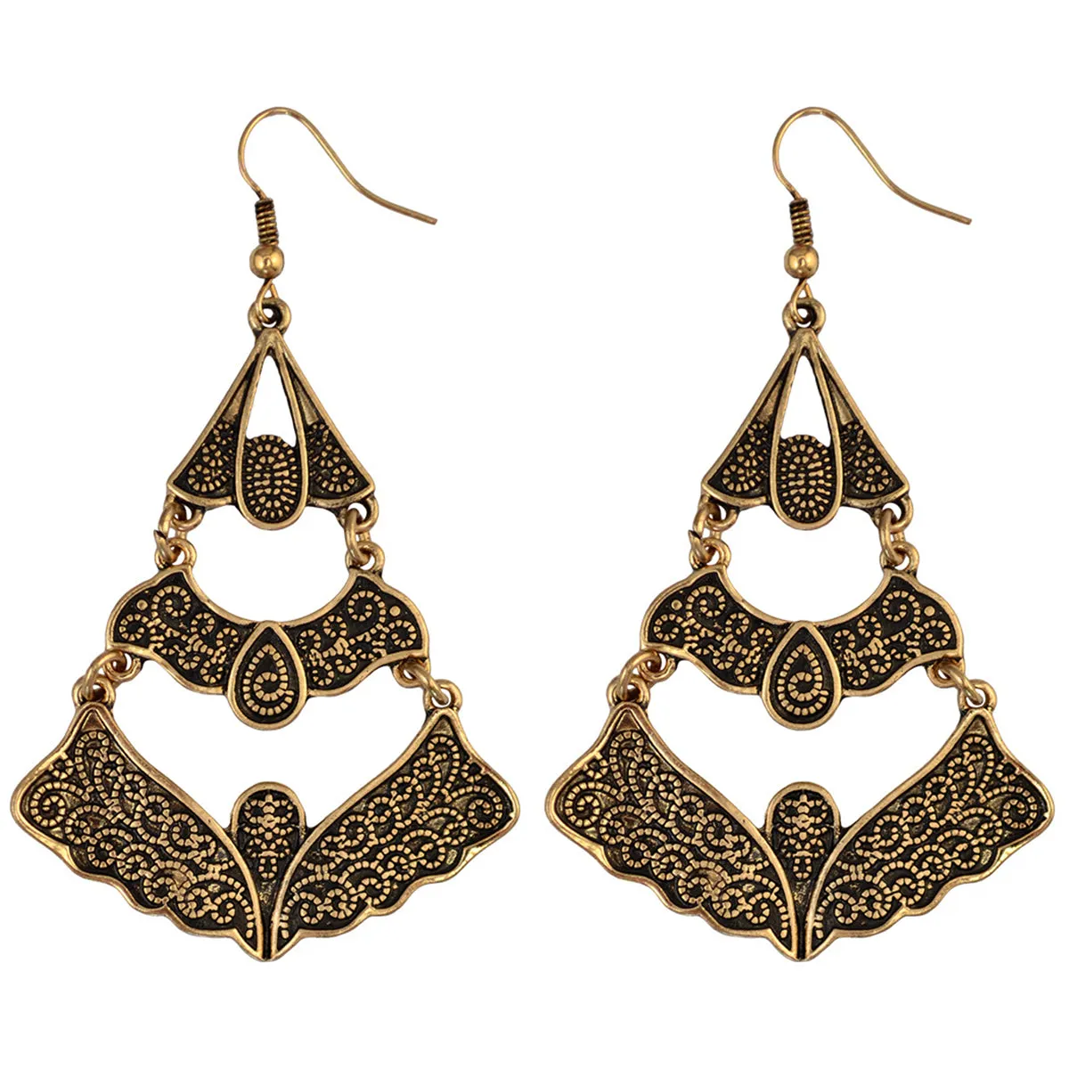 18K Gold-Plated Linking Butterfly Drop Earrings
