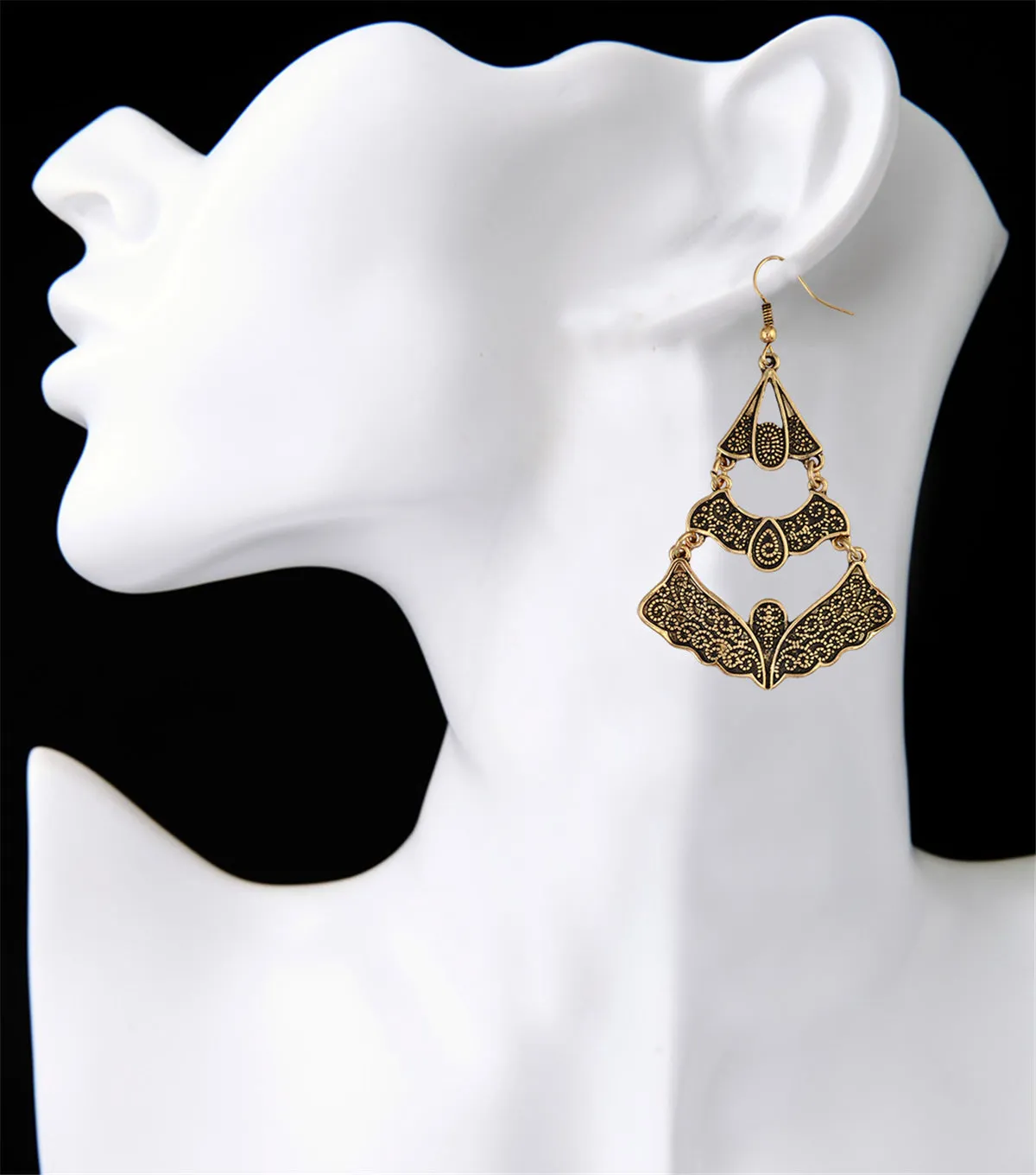 18K Gold-Plated Linking Butterfly Drop Earrings