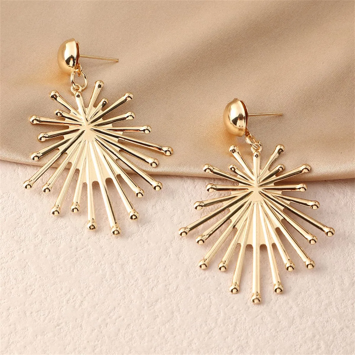 18K Gold-Plated Sun Drop Earrings