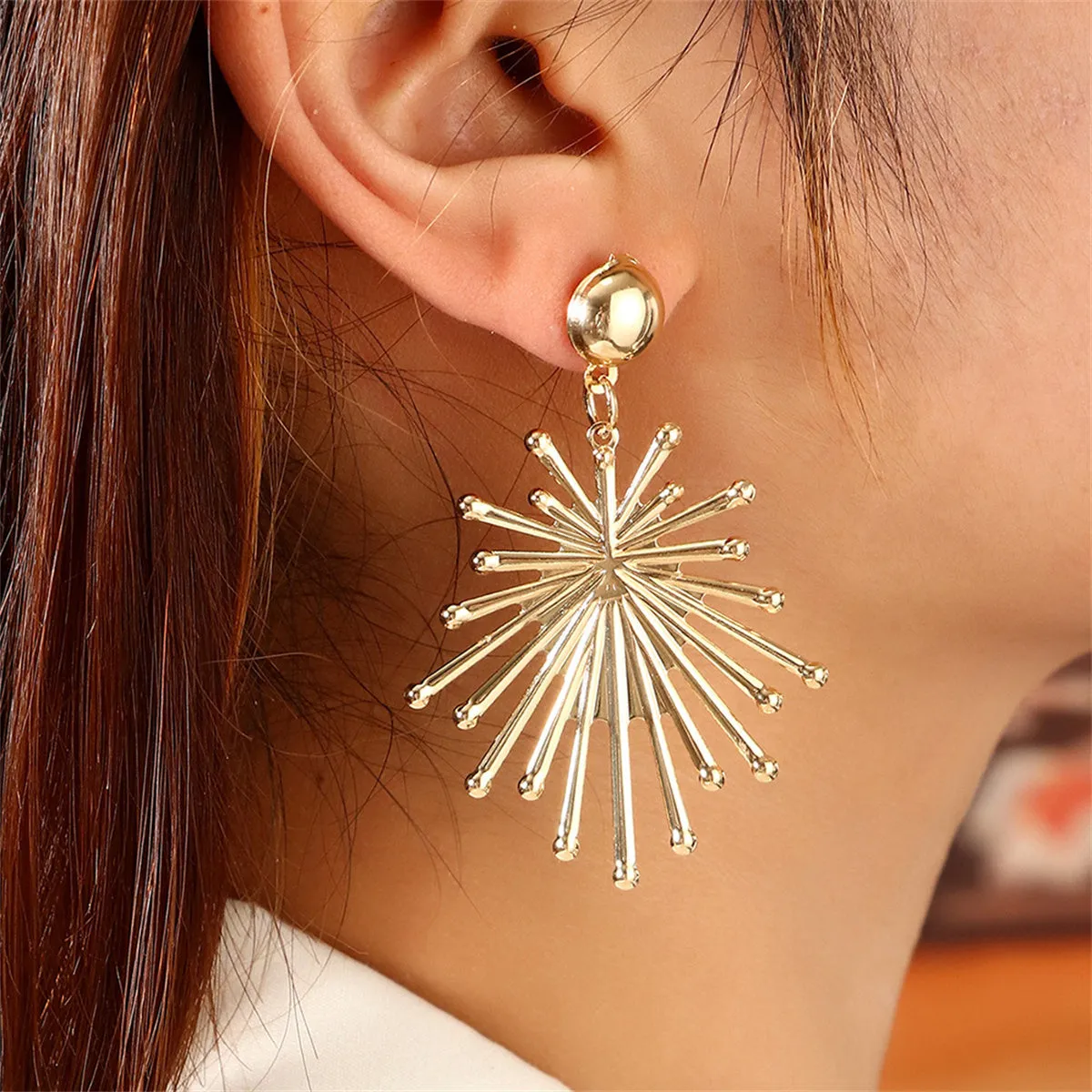 18K Gold-Plated Sun Drop Earrings