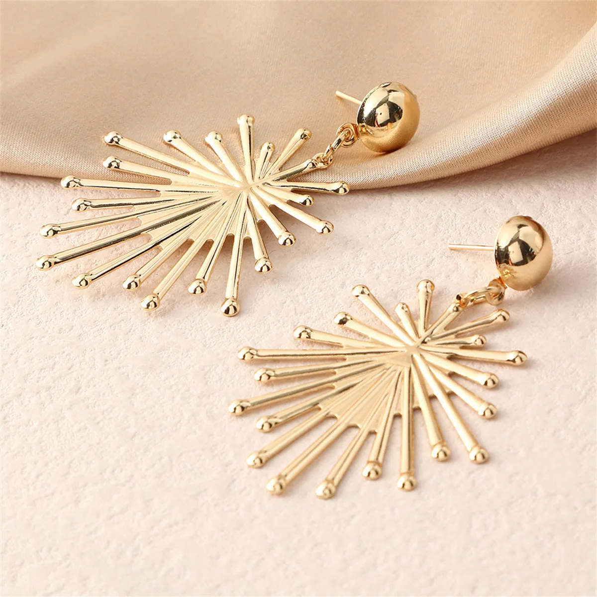 18K Gold-Plated Sun Drop Earrings