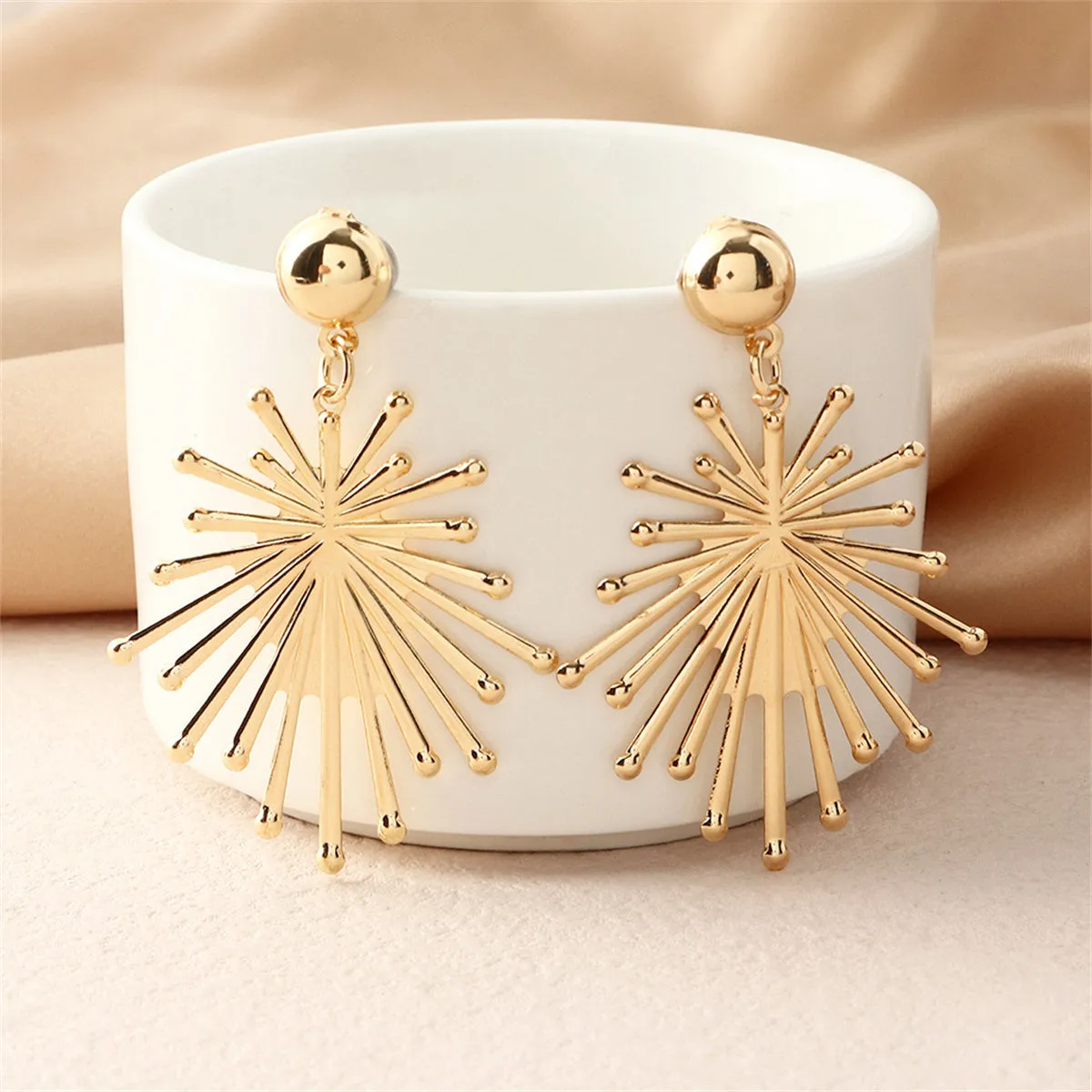 18K Gold-Plated Sun Drop Earrings